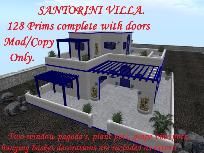 SANTORINI VILLA BOXED