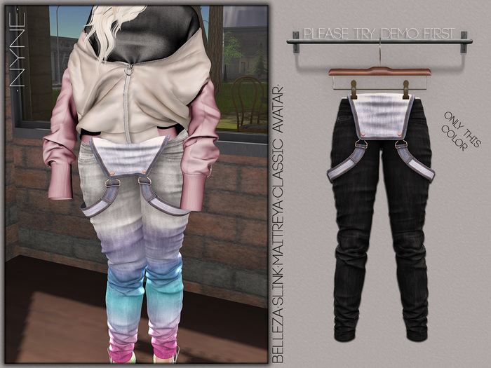 [NYNE] Jeans Overall - Black Jeans