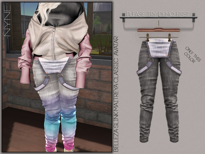 [NYNE] Jeans Overall - Grey