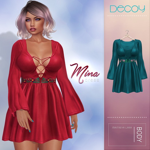 Decoy - Mina Dress: Blue