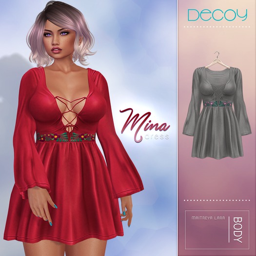 Decoy - Mina Dress: Gray