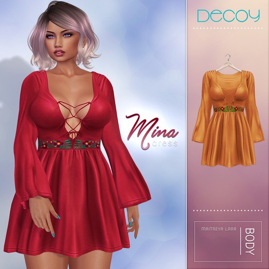 Decoy - Mina Dress: Orange