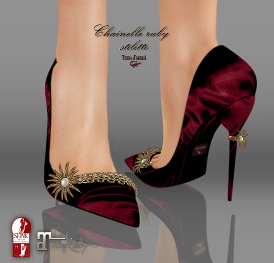 Terra d'ombrA ☼CHAINELLE ruby stiletto