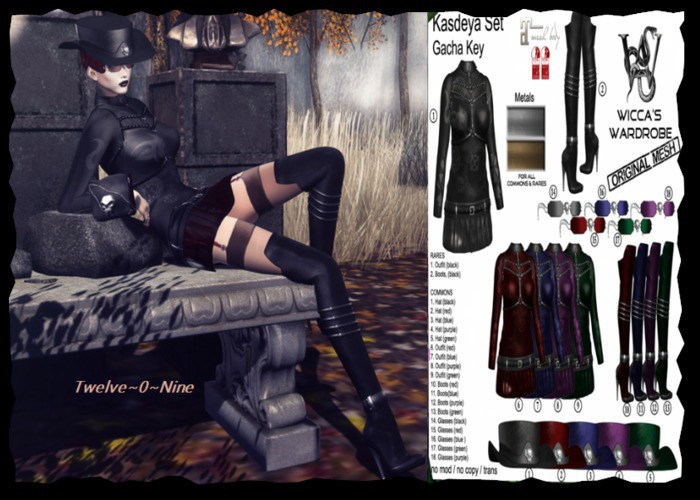 Wicca's Wardrobe  - Kasdeya Outfit [Green] [GACHA]