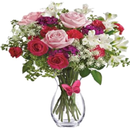 Red & Pink Rose Bouquet
