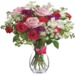 Red and pink rose boquet