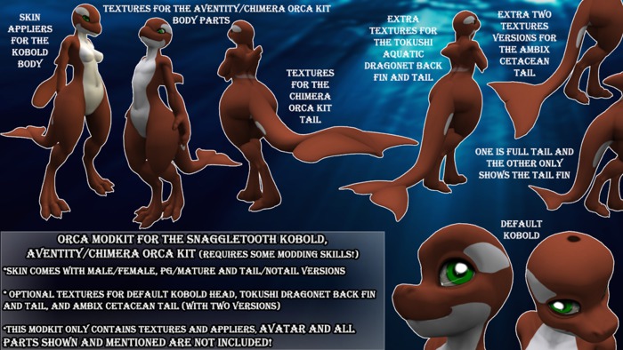 *C.C* Orca Brown ModKit for ONA Snaggletooth Kobold