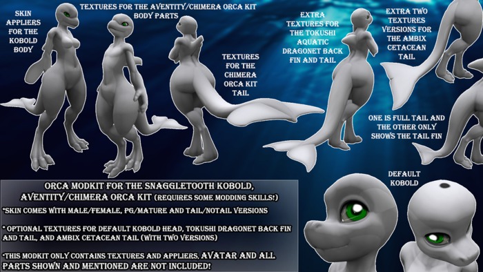 *C.C* Orca White ModKit for ONA Snaggletooth Kobold