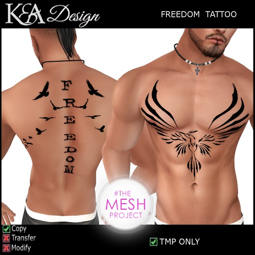 K&A Design - Freedom TMP Tattoo