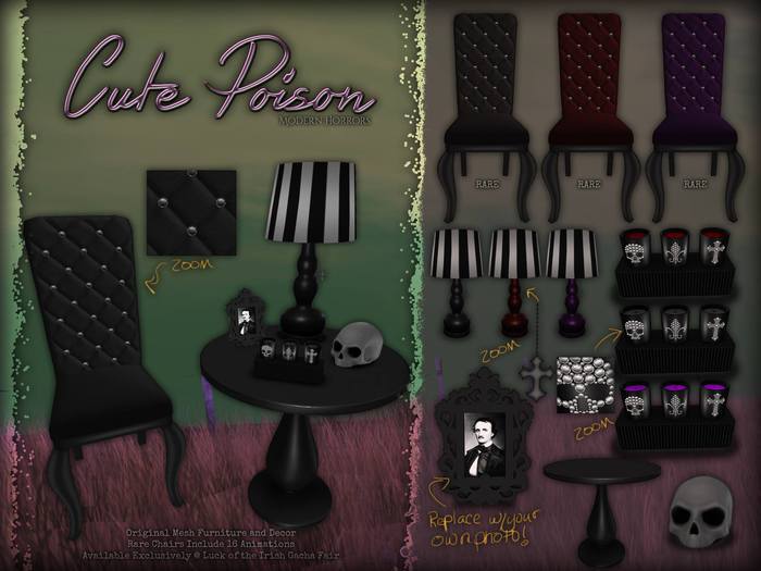 Cute Poison - Aisling Chair Purple Rare