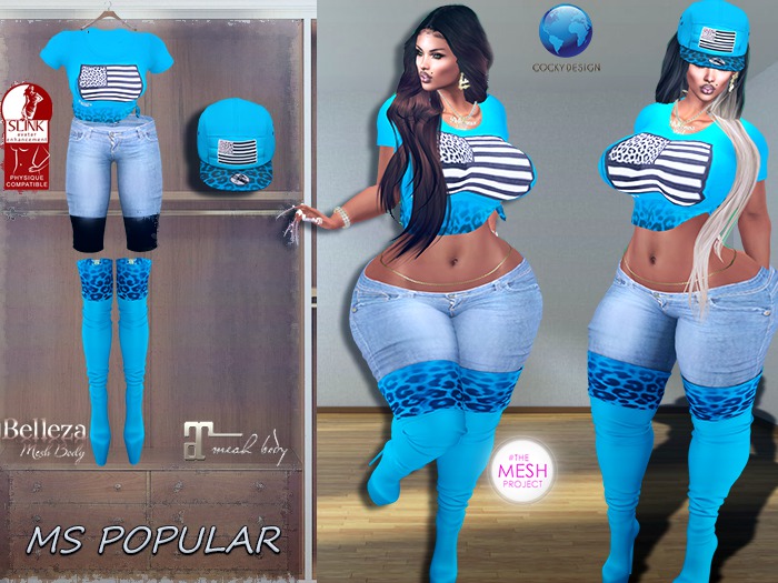 {RC}Ms Blue Popular Outfit