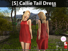[S] Callie Tail Dress Red