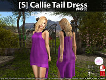[S] Callie Tail Dress Purple
