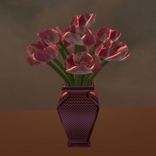 RFL Tulips Vased Pink Sculpt/Mesh Copy