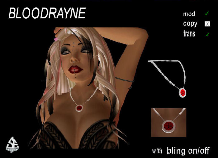 BLOODRAYNE necklace (BOXED)
