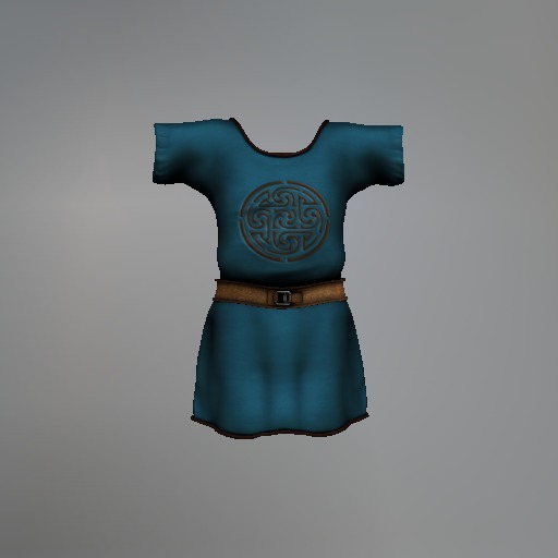 Blue Celtic Knot Mesh Tunic