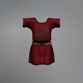 Red Celtic Knot Mesh Tunic
