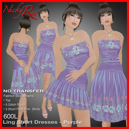 Nicky Ree Dresses - Ling Short Dresses - Purple