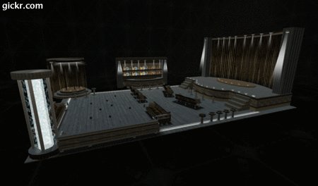 3D Lighting Ballroom [Chocolate Set] - Club Dancing