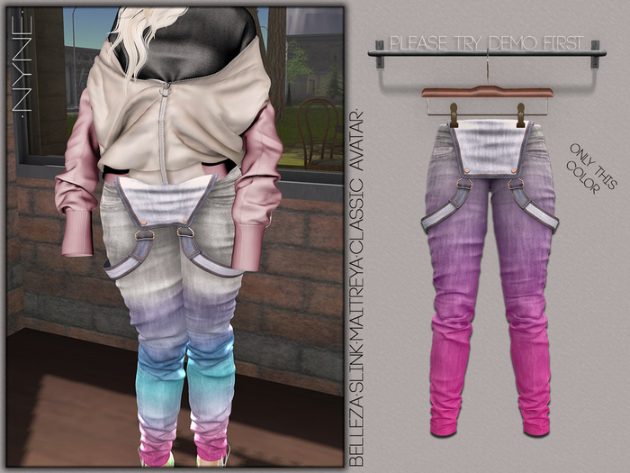 [NYNE] Jeans Overall - pink special