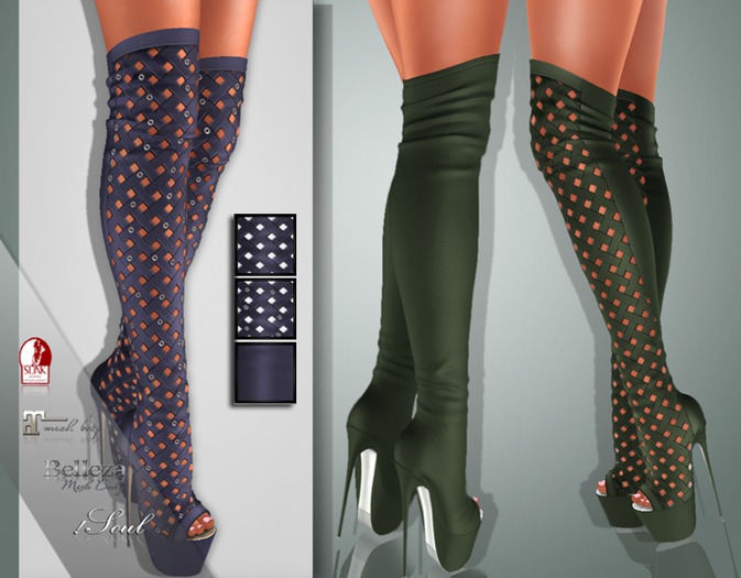 !Soul Mesh - Peep Boots - Tint 17