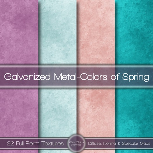 {L} Galvanized Metal-Colors of Spring