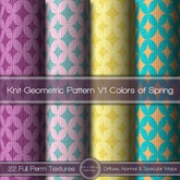 {L} Knit-Geometric Pattern V1-Colors of Spring