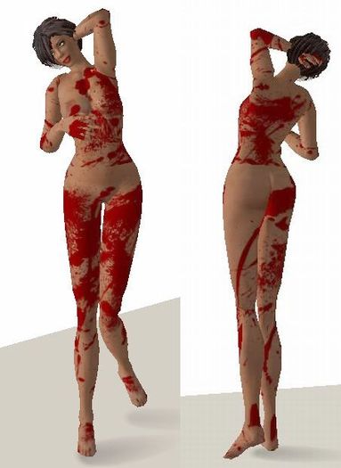 Blood splattered 3 layers