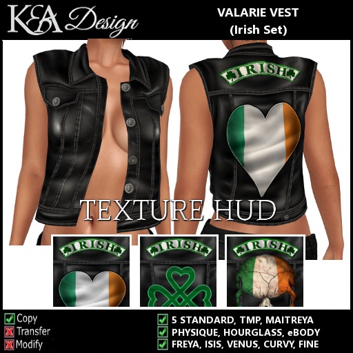 K&A Design (box) - Valarie Vest (Irish Set)