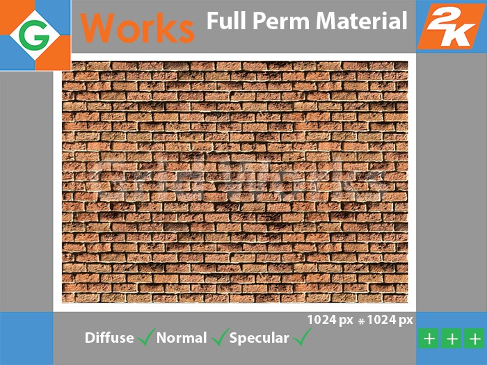 [ Grid Works ] Back Alley Brick (SEAMLESS)