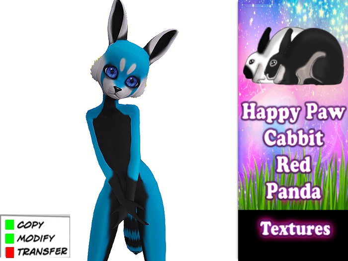 Happy Paw Cabbit - Blue  Panda