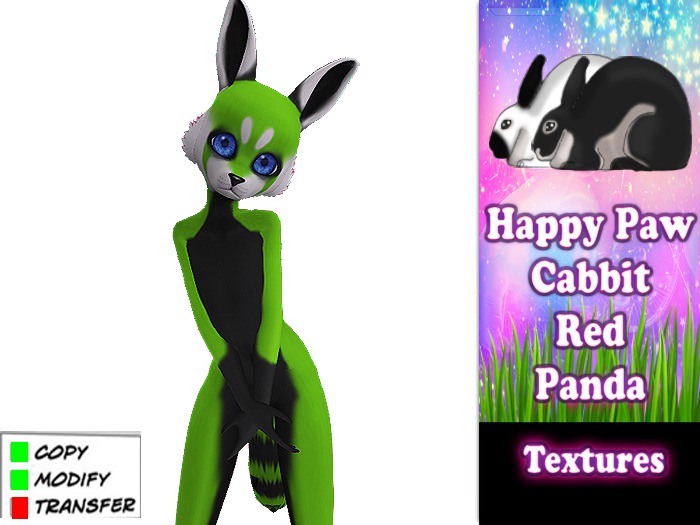 Happy Paw Cabbit - Green  Panda