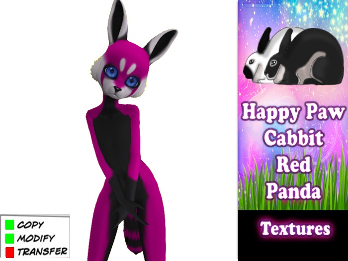 Happy Paw Cabbit - Pink  Panda