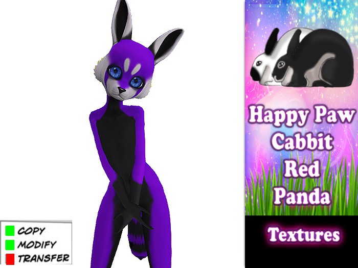 Happy Paw Cabbit - Purple  Panda