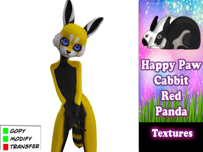 Happy Paw Cabbit - Yellow Panda