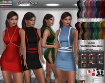 R.F. - Mesh line*YUMA  DRESS with hud texture change ud*