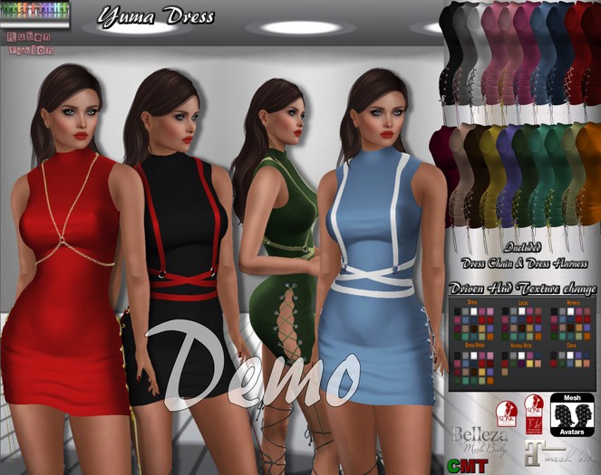 R.F. - Mesh line*YUMA  DRESS - Demo *ud