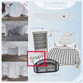 Second Life Marketplace - Classic Manor Table - Coal - (RageWorks)