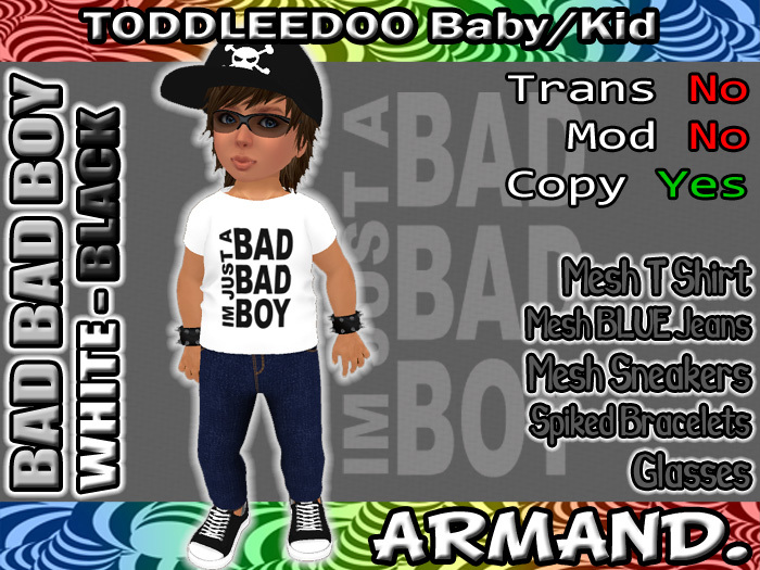 --ARMAND-- BAD BAD BOY - WHITE-BLACK