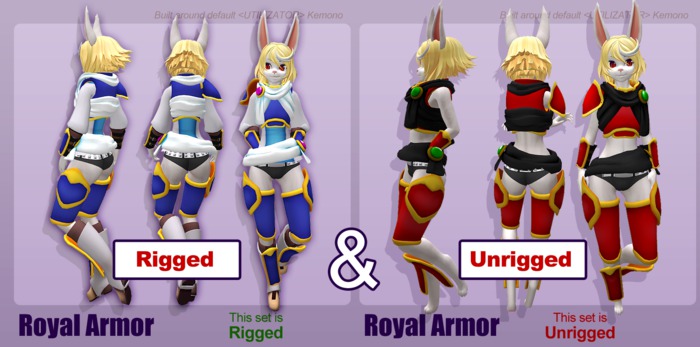 [NATTON] Royal Armor 1.1: Complete Set - Rigged+Unrigged