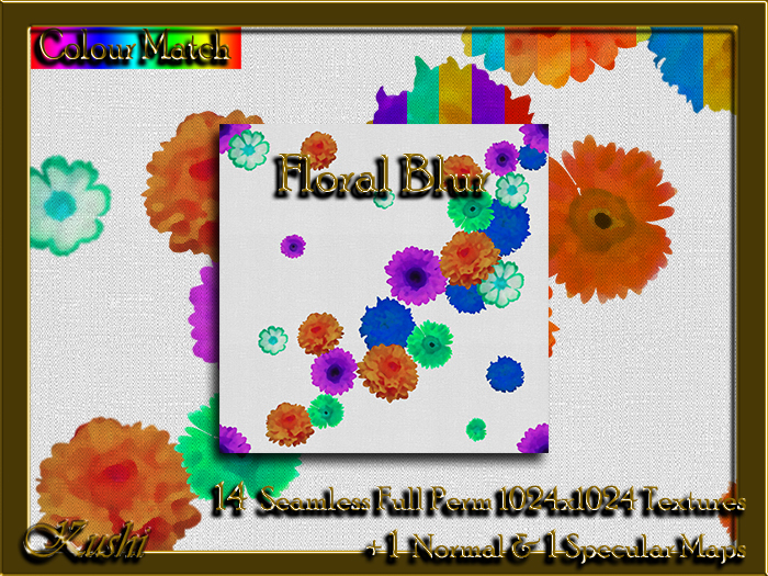 !Kushi! FloralBlur Textures -WEAR TO UNPACK