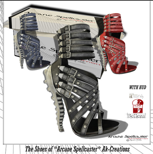 Box Shoes Grazia W/HUD *Arcane Spellcaster* Ak-Creations