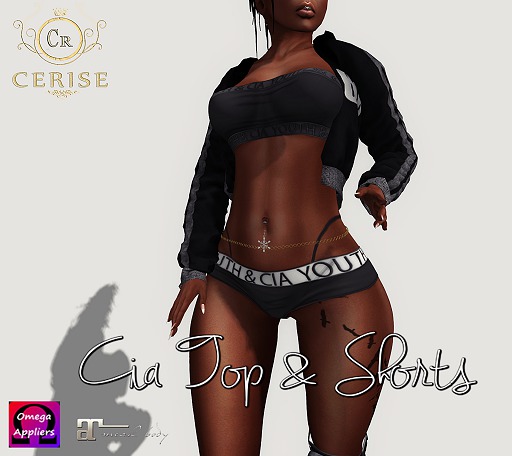 ::Cerise:: Sporty Set black