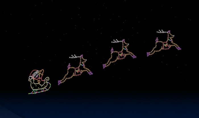 running reindeers