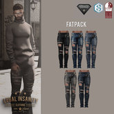 Legal Insanity - Kanye ripped jeans FATPACK