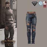 Legal Insanity - Kanye blue ripped jeans