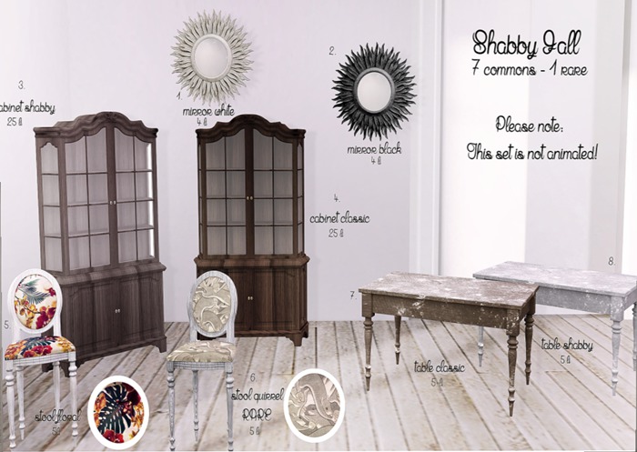 Glam Affair - Stool Floral