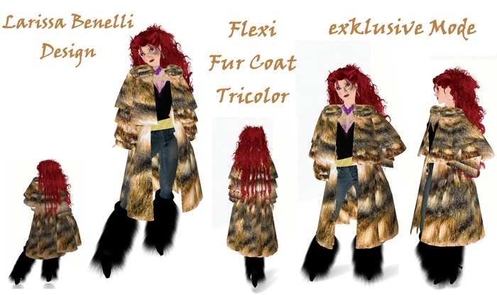Box with Fur Coat Tricolor