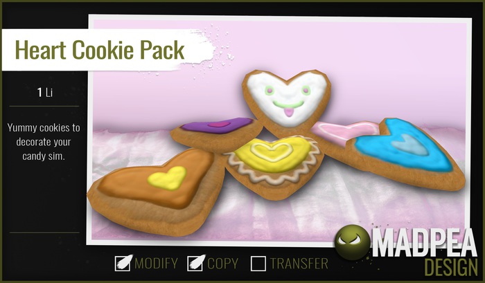 *MadPea Heart Cookie Pack Boxed
