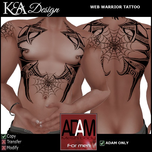 K&A Design  - ADAM - WEB WARRIOR TATTOO